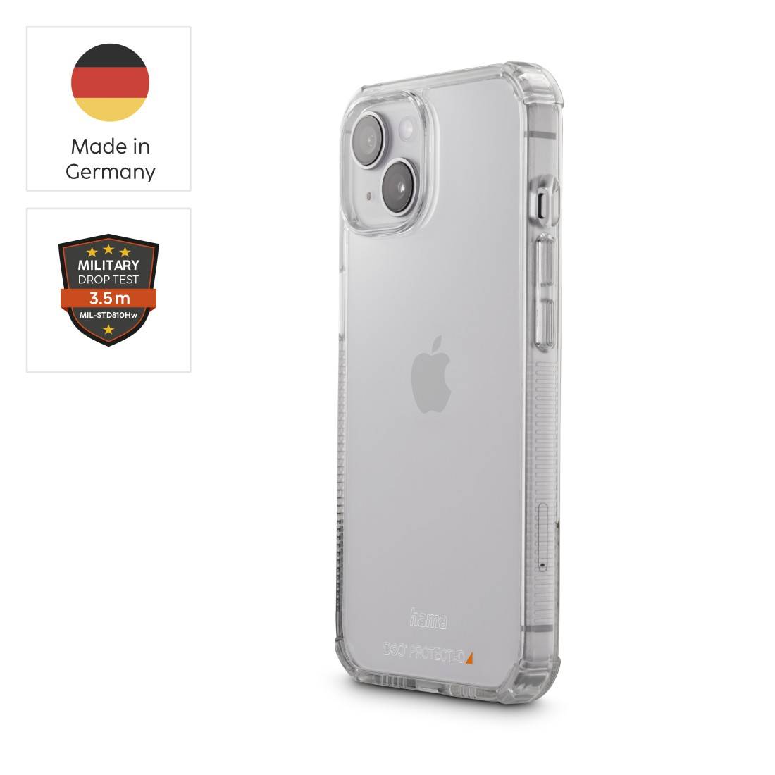 hama 00138142 Handyhülle "Extreme Protect" für Apple iPhone 14, durchsichtig
