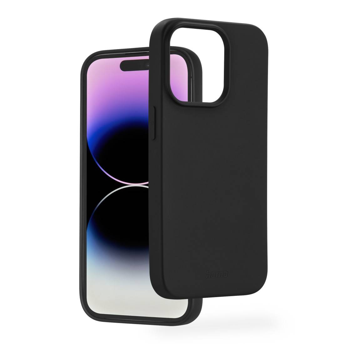 hama 00138153 Handyhülle "Fantastic Feel" für Apple iPhone 14 Pro, Schwarz