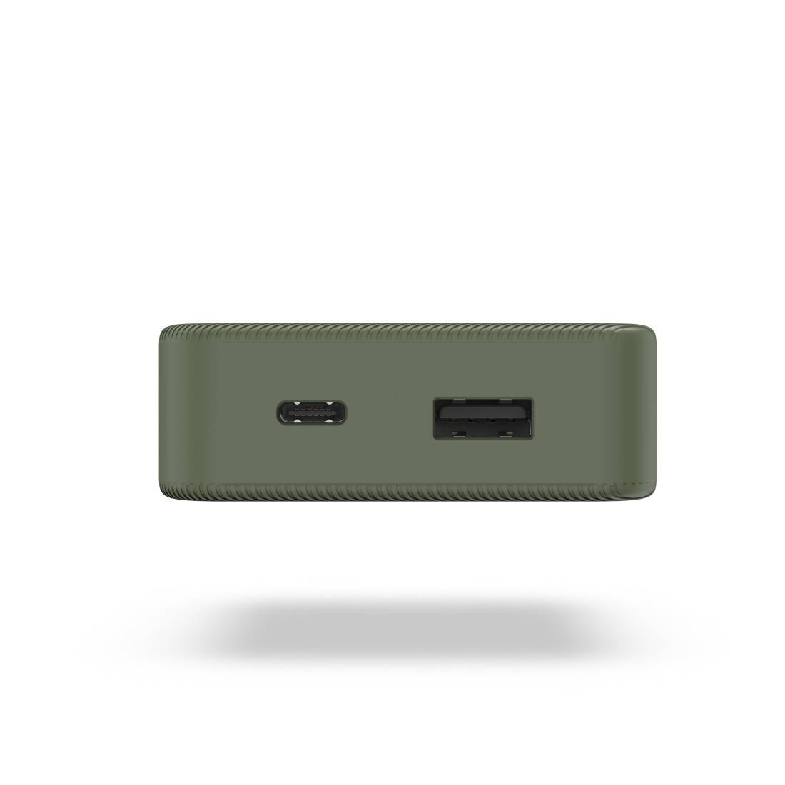 Hama Powerbank 10000 mAh Fast Charge LiPo USB-C®, USB-A Grün Statusanzeige