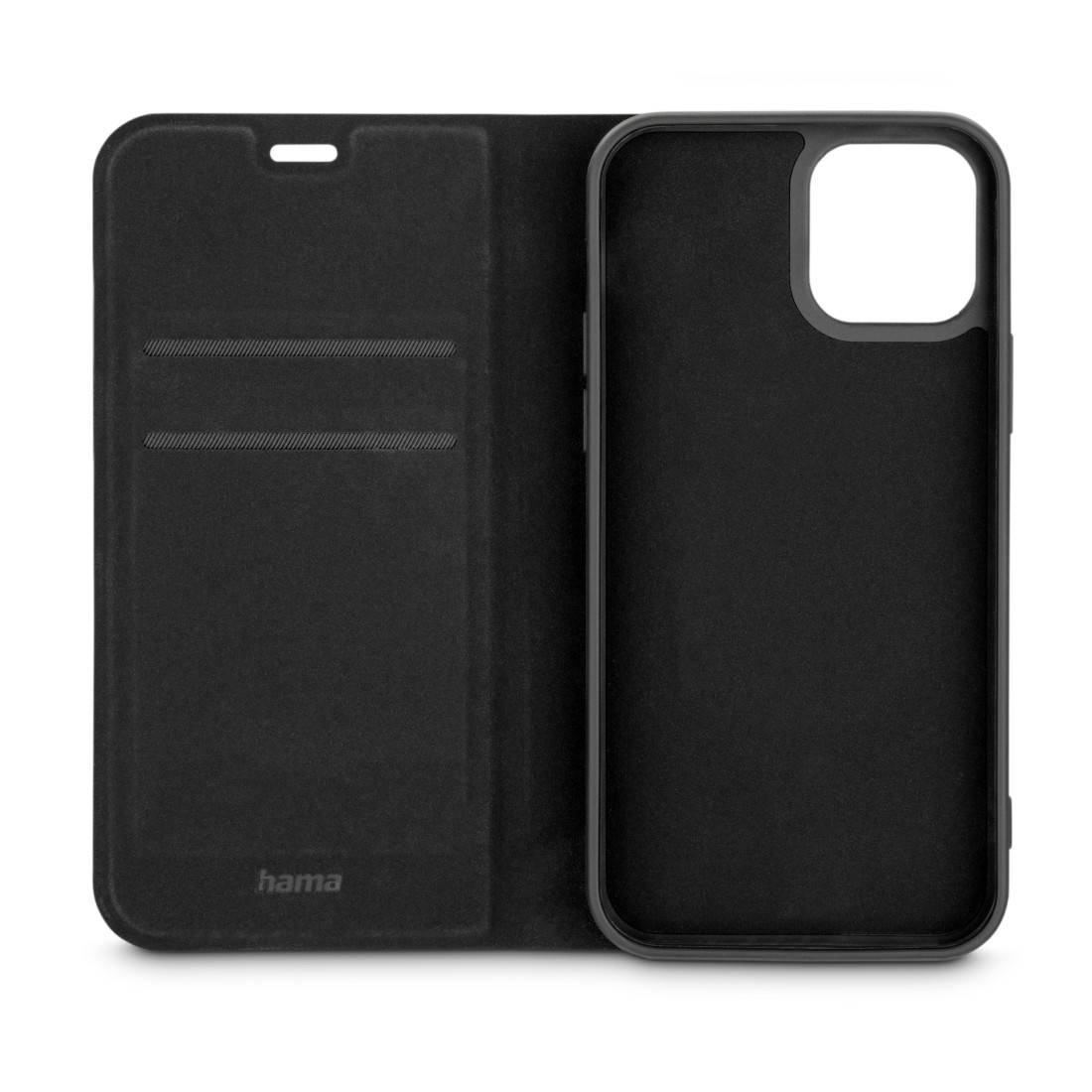 hama 00138181 Handytasche "Daily Protect" für Apple iPhone 12/12 Pro, Schwarz