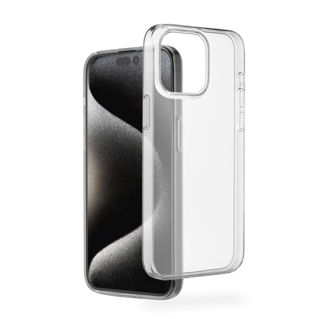 hama 00138112 Handyhülle "Always Clear" für Apple iPhone 15 Pro, durchsichtig