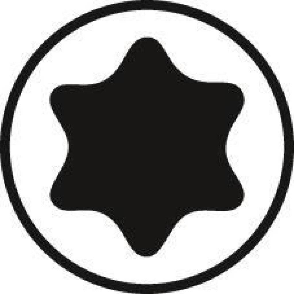 WIHA T-Griff-Schraubendreher- Satz im Werkstattständer 6-teilig, T10-T40, mit Seitenabtrieb