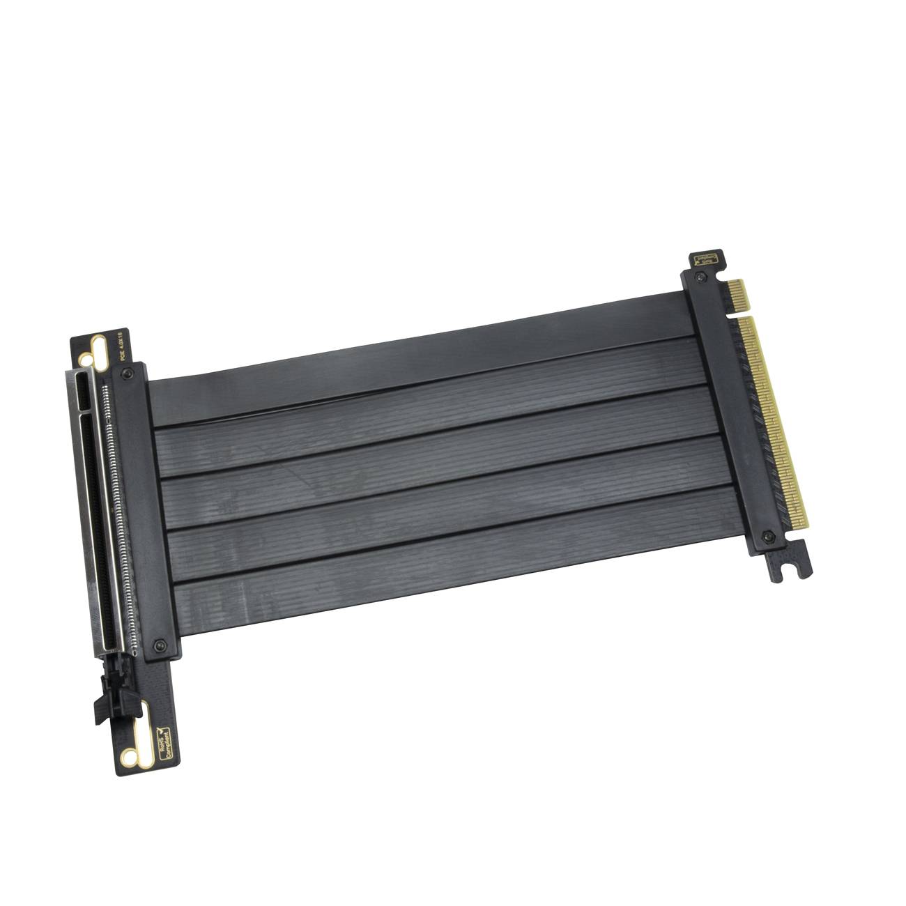 Inter-Tech RC-02, PCI-E x16 4.0, Männlich/Weiblich, Schwarz, 0,2 m, 70 g, 1 Stück(e)