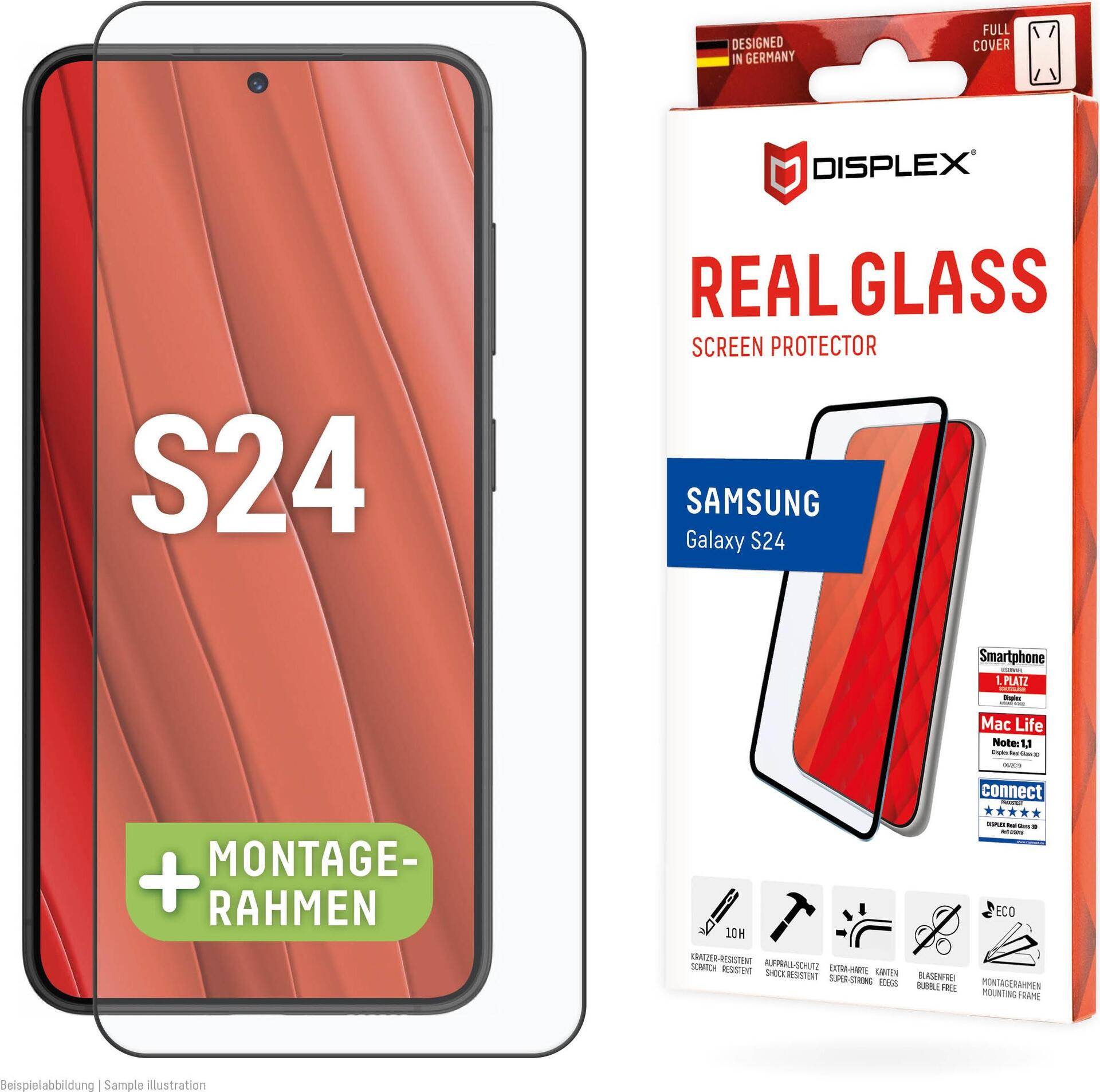 Premium Panzerglas (Full Cover, 10H) für Samsung Galaxy S24/S25 01897