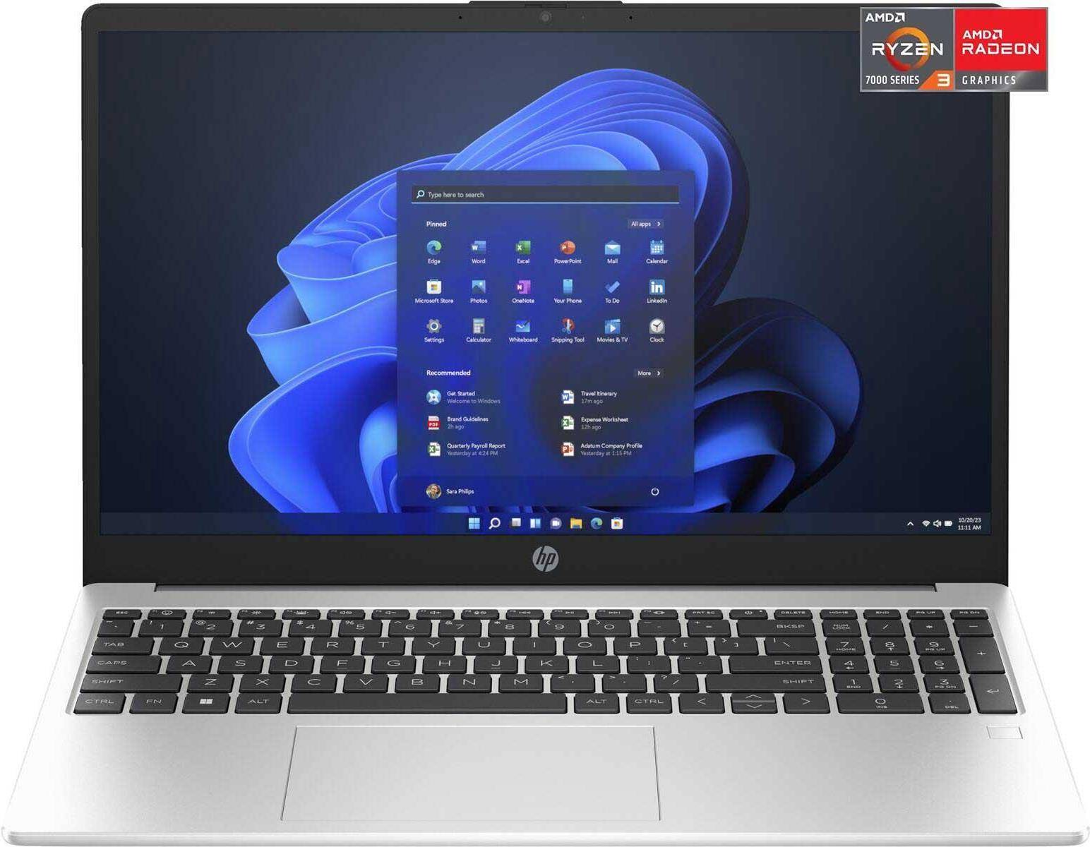 HP 255 G10, silber, Ryzen 3 7320U, 8GB RAM, 256GB SSD, DE