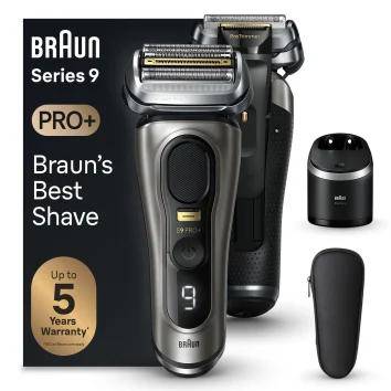 braun 218221 series 9 pro+ wet & dry Rasierapparat metallisch