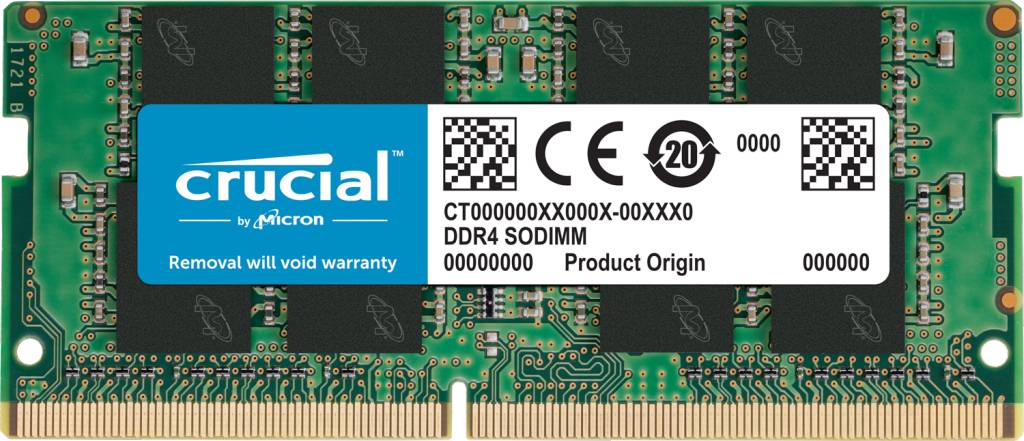 Crucial RAM 16GB (1x16GB) DDR4 3200MHz SODIMM grün CT16G4SFS832A