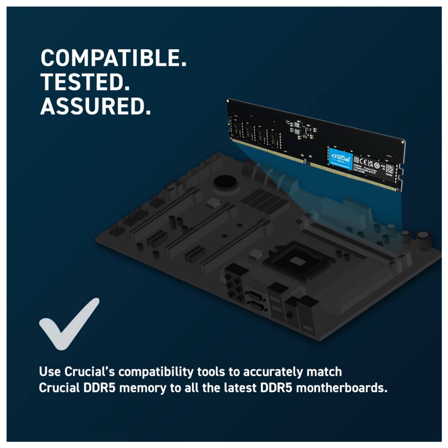 Crucial CT2K8G48C40U5 PC-Arbeitsspeicher Kit DDR5 16 GB 2 x 8 GB 4800 MHz 288pin DIMM CL40 CT2K8G48C40U5