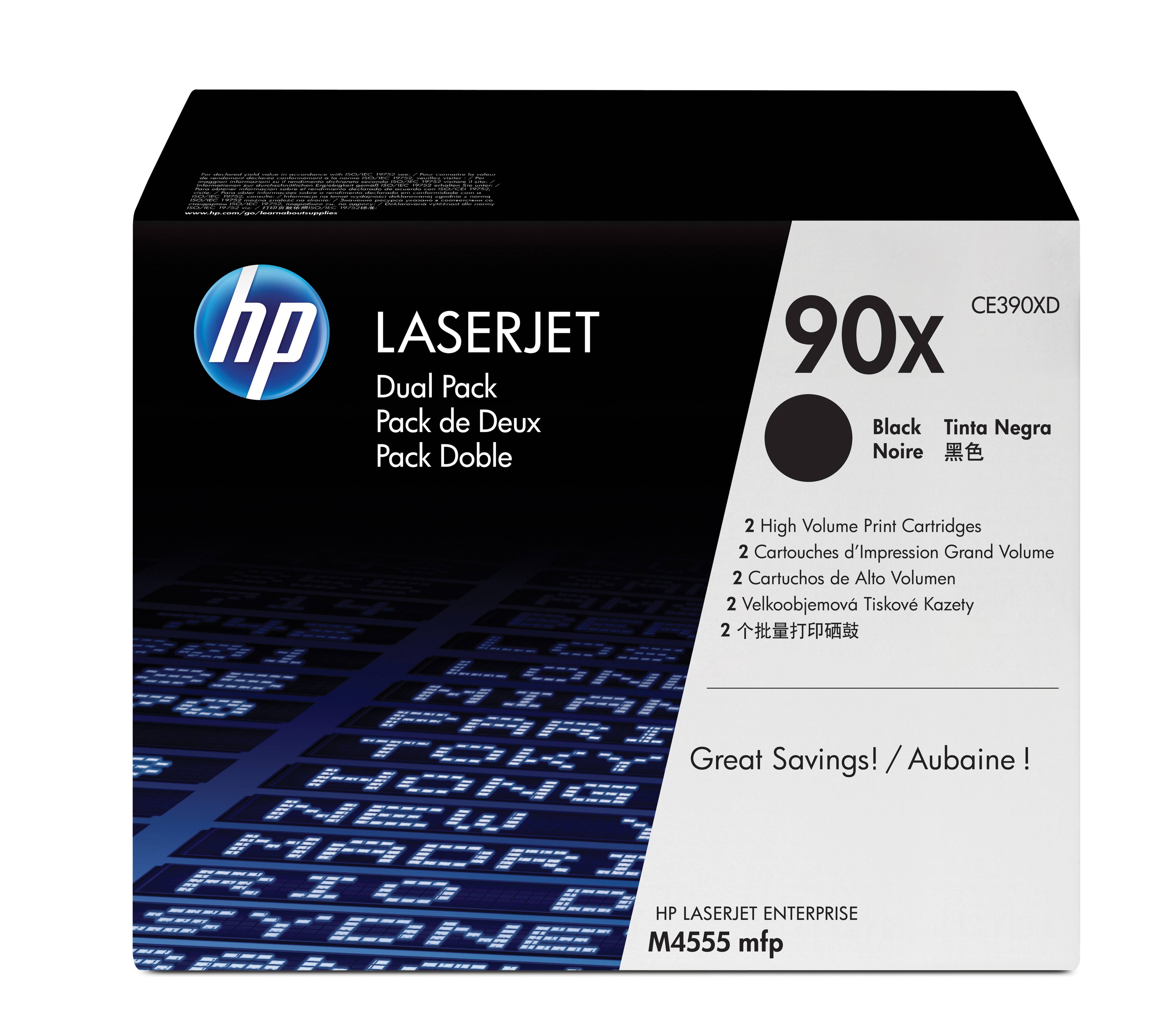 HP CE390XD No.90X Dual Pack Toner schwarz