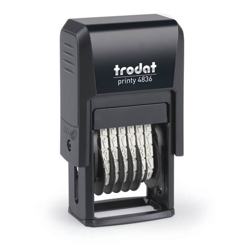 trodat Ziffernstempel Printy schw+Kissen schw 4836 Multimedia-Technik Stempel