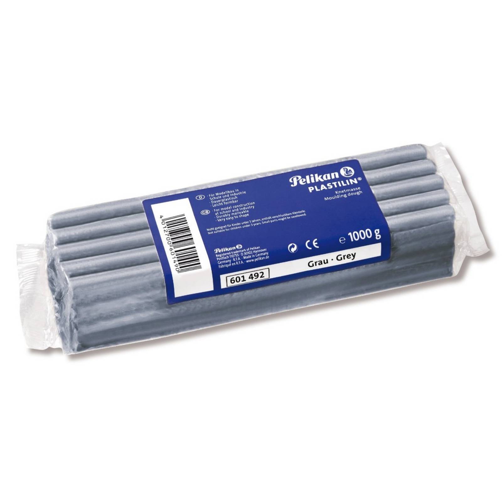 Pelikan Qualitäts-Knetmasse Plastilin, grau