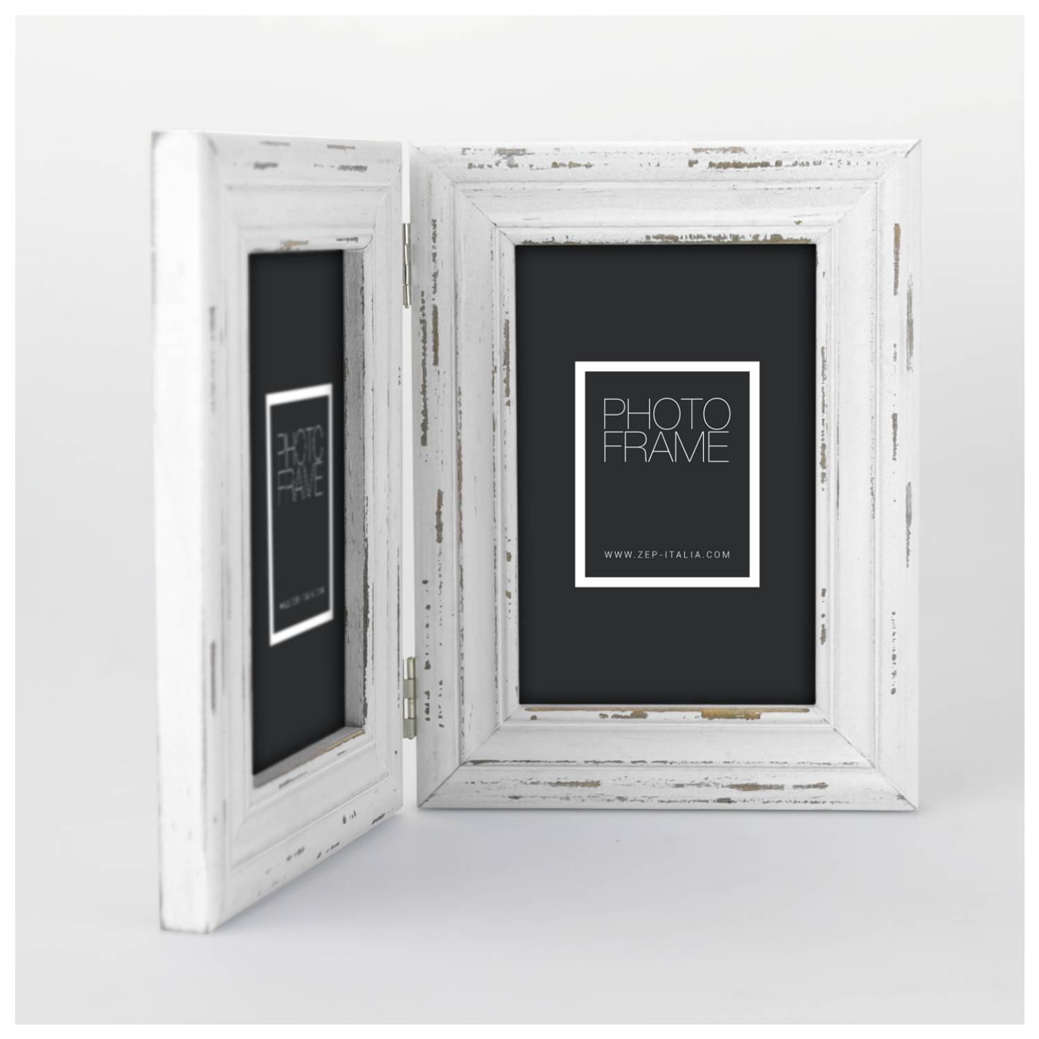 ZEP Saint Michel, Holz, Weiß, Bilderrahmen-Set, Tisch, Wand, 13 x 18 cm, Rechteckig