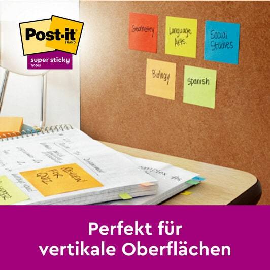Haftnotiz Super Sticky Notes Playful Collection 47,6x47,6mm 90 Blatt VE=12 Blöcke