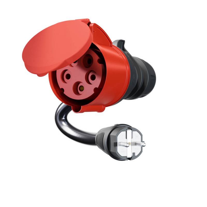go-e CH-04-02 - 0,3 m - Indoor - IP55 - Schwarz - Rot - 1 AC-Ausgänge - 230 V -