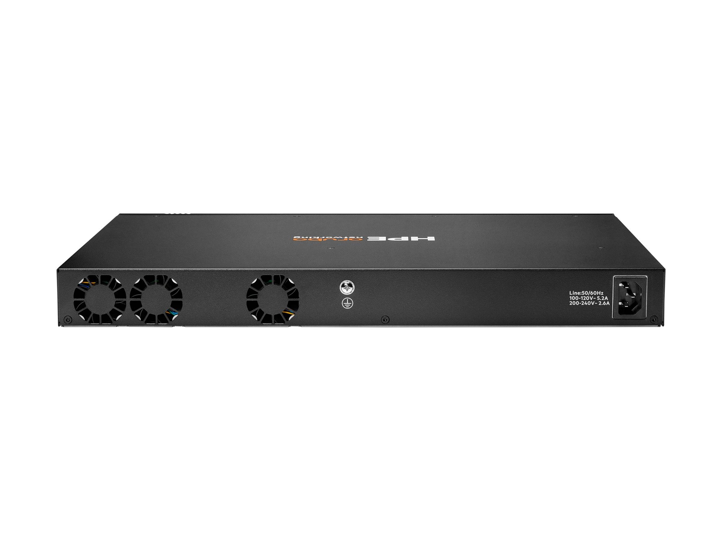 HPE Aruba 6200F 24G Class4 PoE 4SFP+ 370W Switch - Switch - max. Stapelentfernung 10 km - L3 - managed - 24 x 10/100/100