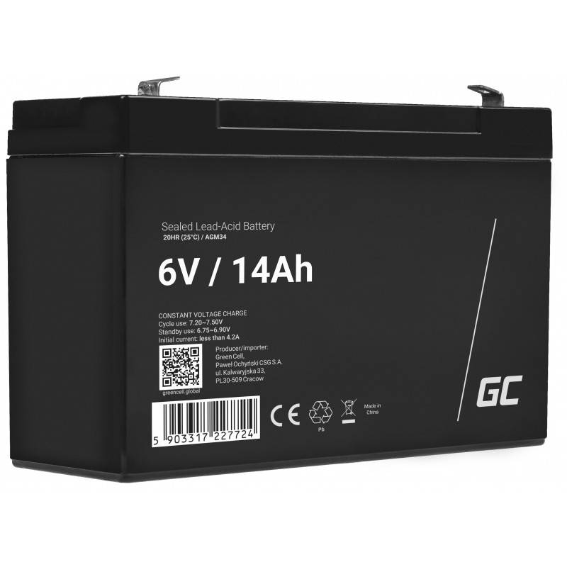 Green Cell - Batterie - Bleisäure - 14 Ah