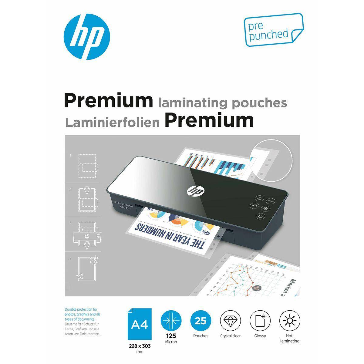 HP Premium - 125 Mikron - 25er-Pack - glänzend