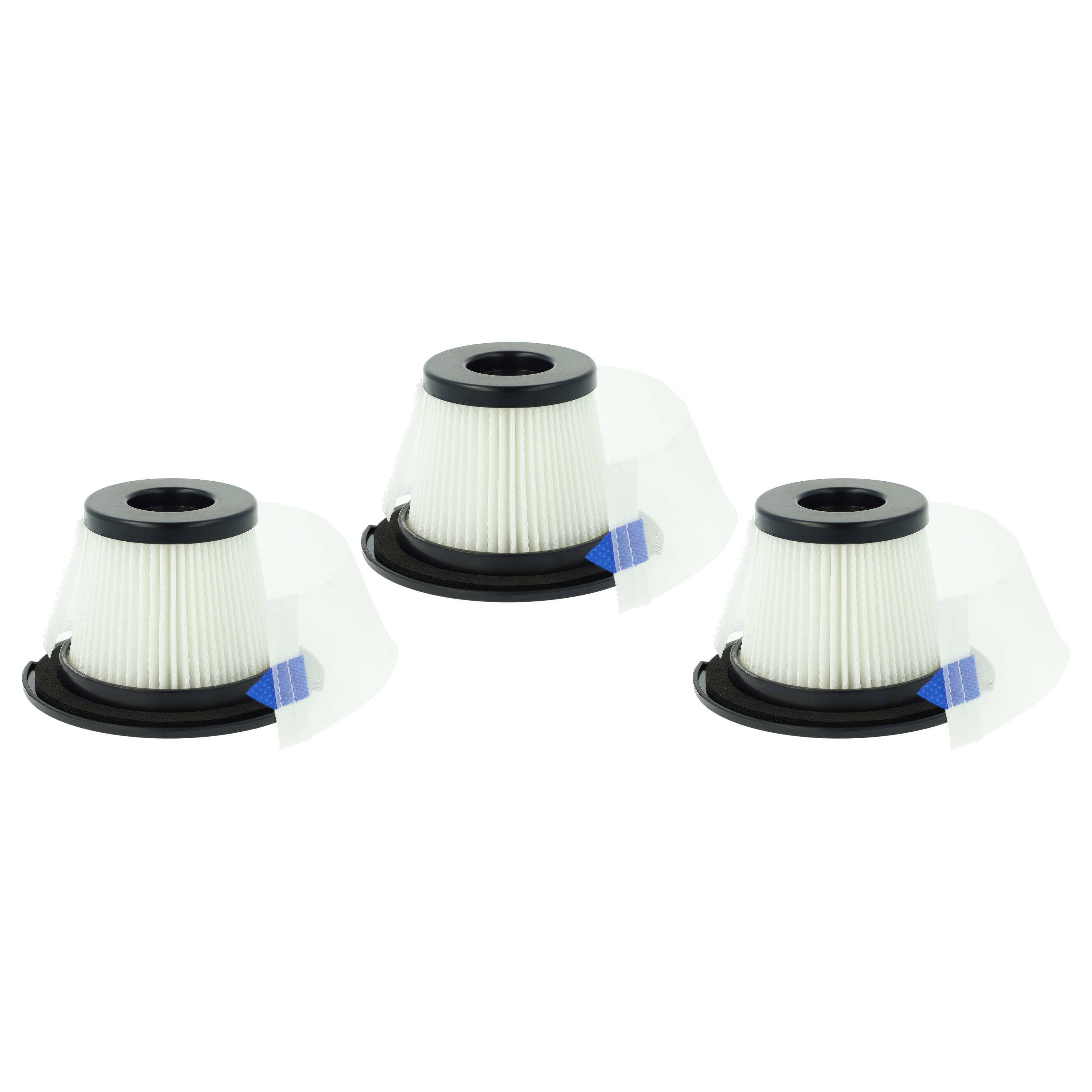 vhbw 3x Staubsaugerfilter kompatibel mit Sauber UVC-122311.3 Staubsauger - Schmutzfilter, Filtereinheit