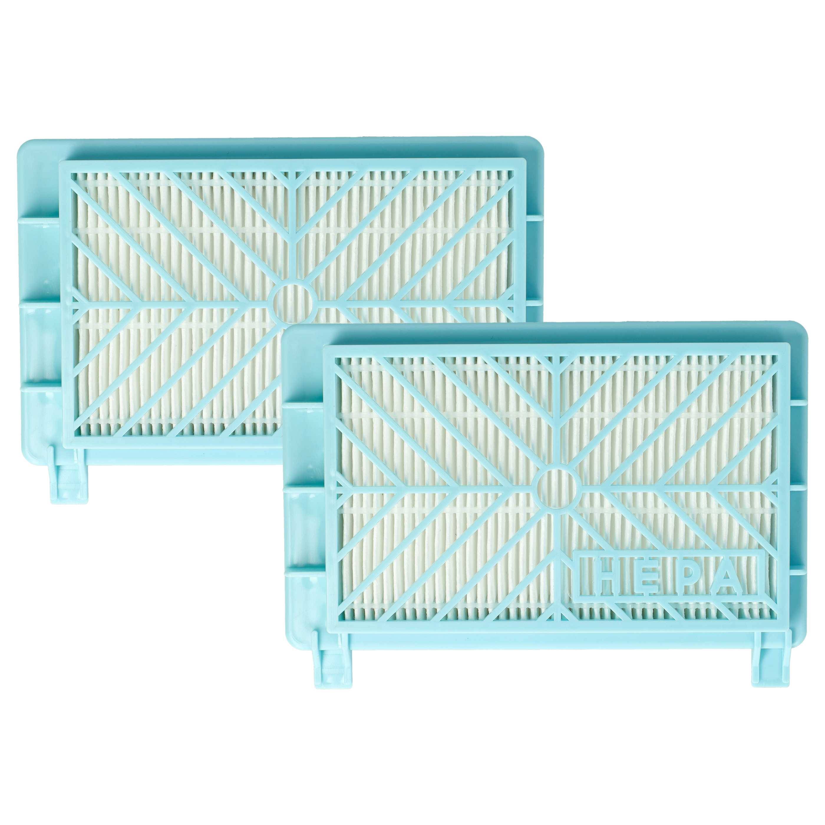 vhbw 2x Staubsaugerfilter kompatibel mit Philips HR8978)a, HR8978A, HR8981, HR8982 Staubsauger - HEPA-Filter Schwarz