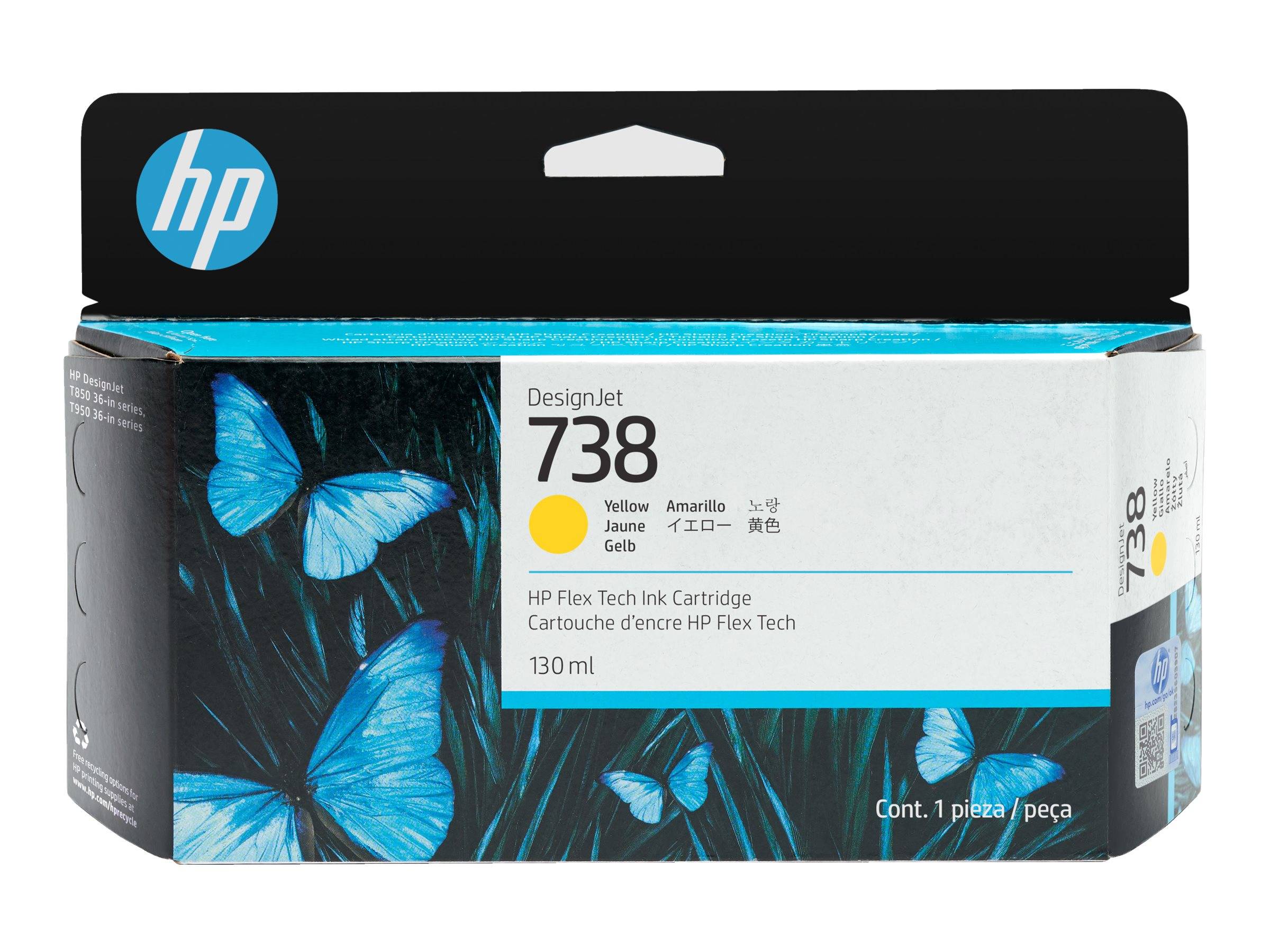 HP 738 - 130ml - Gelb - original - DesignJet