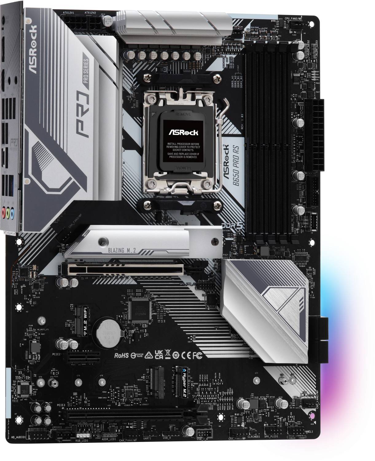 ASRock B650 Pro RS Mainboard Sockel (PC) AMD® AM5 Formfaktor (Details) ATX Mainboard-Chipsatz AMD® B650