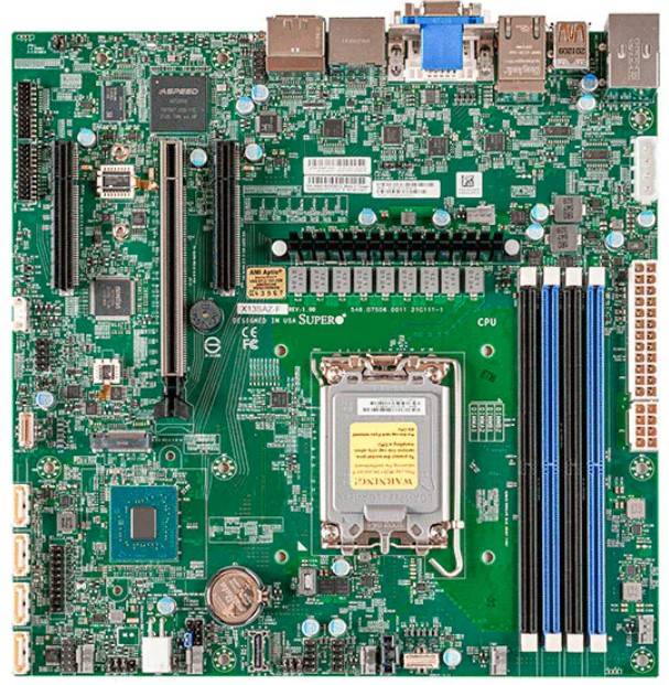 Supermicro Mainboard X13SAZ-F-B micro-ATX Single Sockel 1700 DDR5-only Bulk