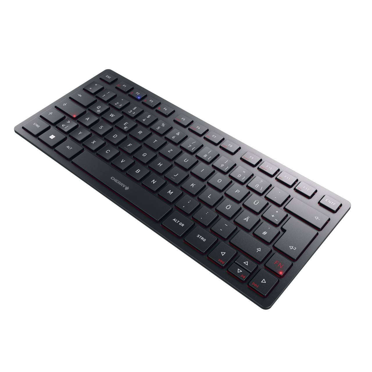 CHERRY KW 9200 MINI - Tastatur - kabellos - 2.4 GHz, Bluetooth 5.0