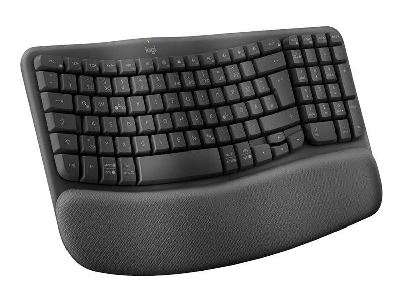 Logitech Ergo Series - Tastatur - kabellos - 2.4GHz, Bluetooth LE