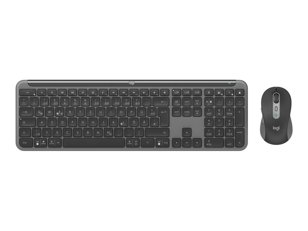 Logitech Signature Slim MK950 Set Kabellos Grafit