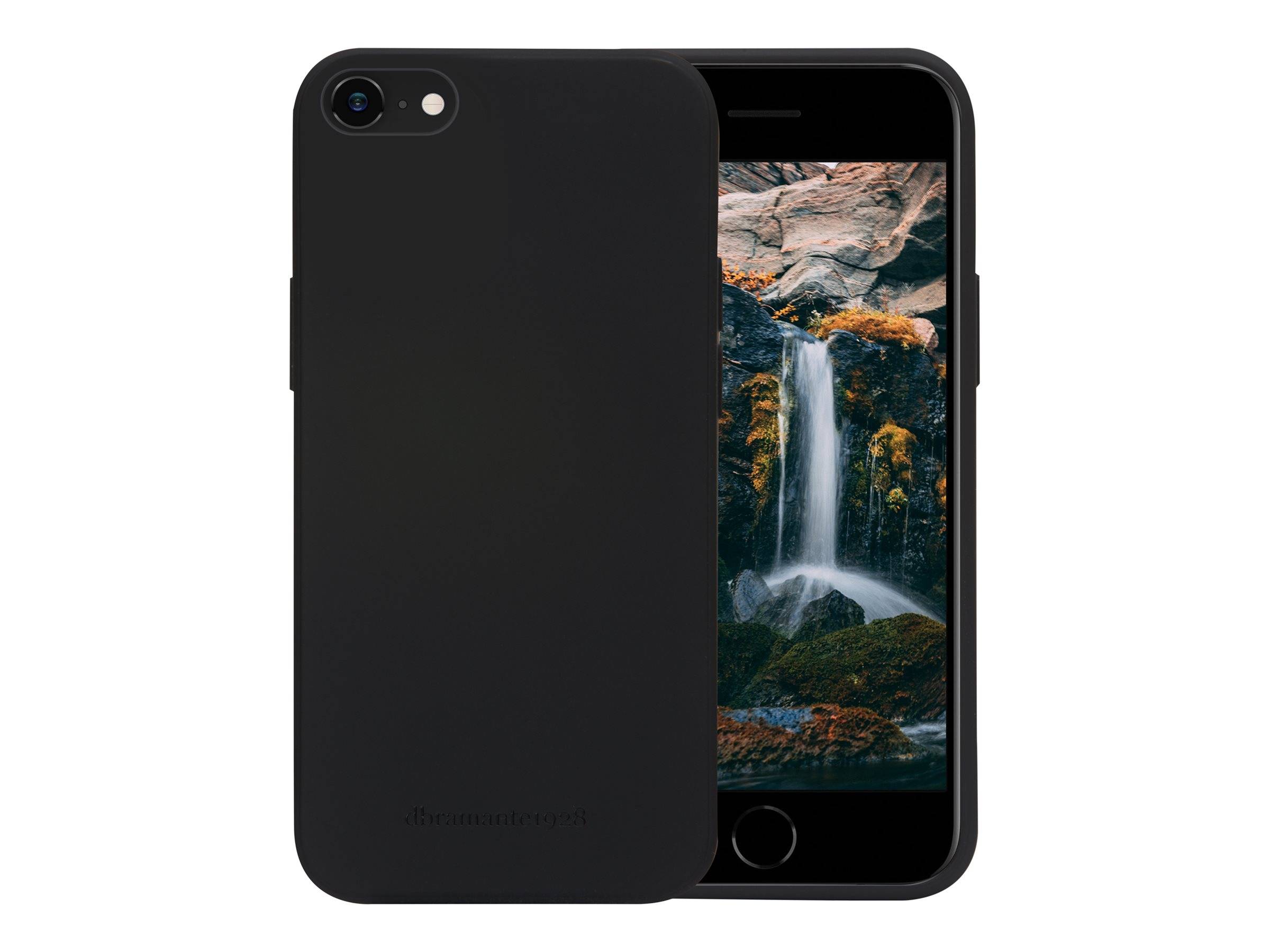 dbramante1928 Nuuk - Hintere Abdeckung für Mobiltelefon - Bulk - recycelter Kunststoff - Schwarz - für Apple iPhone 7, 8