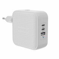 Targus HyperJuice - Netzteil - GaN - 70 Watt - Power Delivery 3.0 + PPS, Quick Charge 3.0 - 3 Ausgabeanschlussstellen (2