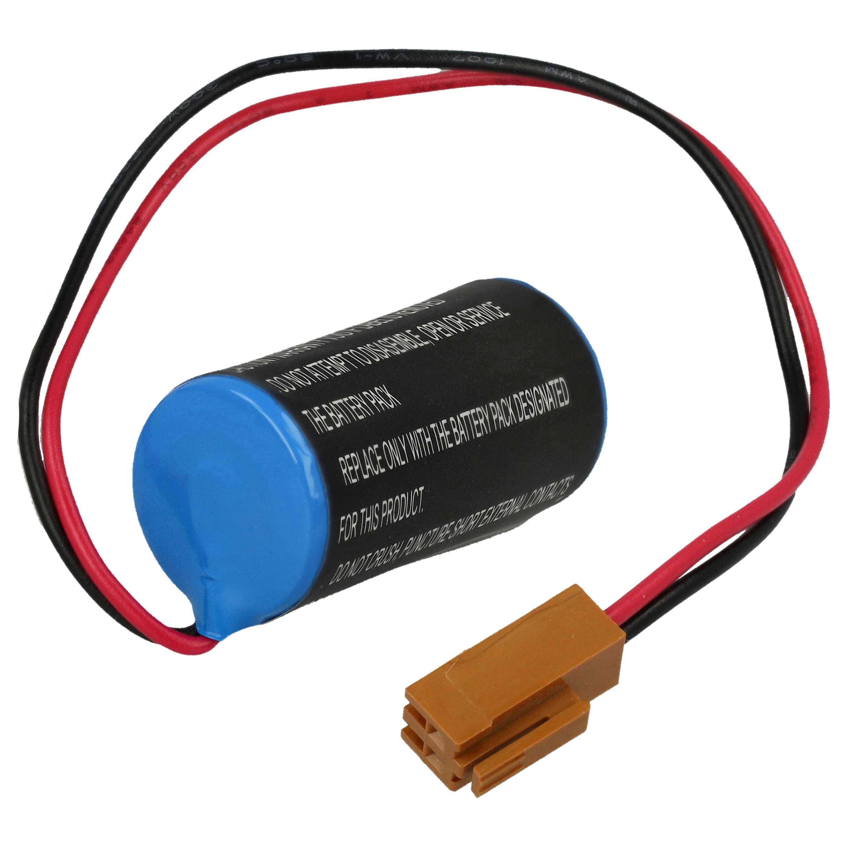 vhbw 5x Batterie kompatibel mit Fanuc Server Unit 90-10 CNC System Amplifier Industrieroboter (1200 mAh, 3 V, Li-MnO2)