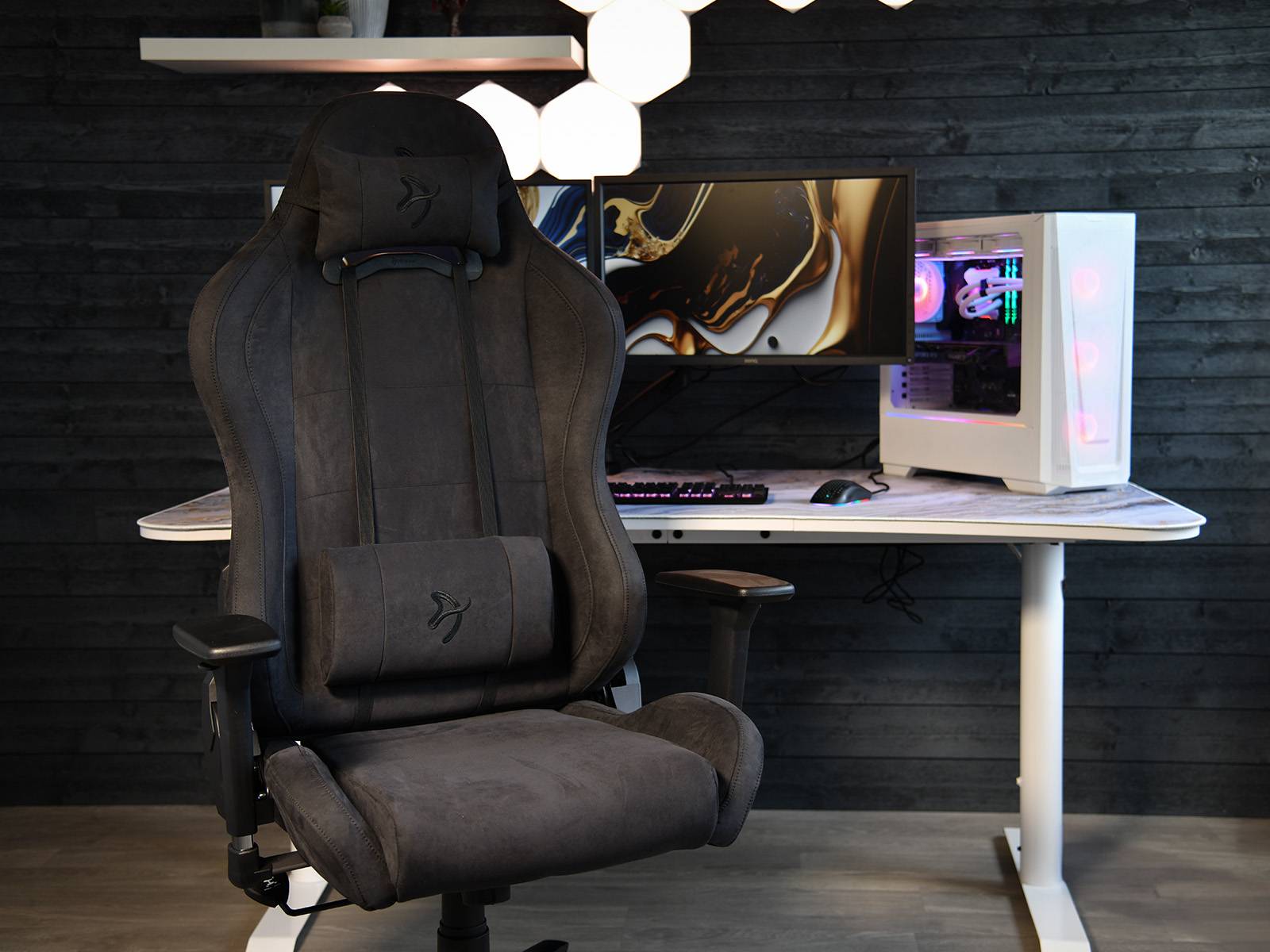 Arozzi Gaming Stuhl Toretta Pure Black SuperSoft