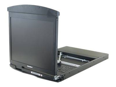 Dual Rail - KVM-Konsole - USB - Französisch AZERTY - 48.3 cm (19")