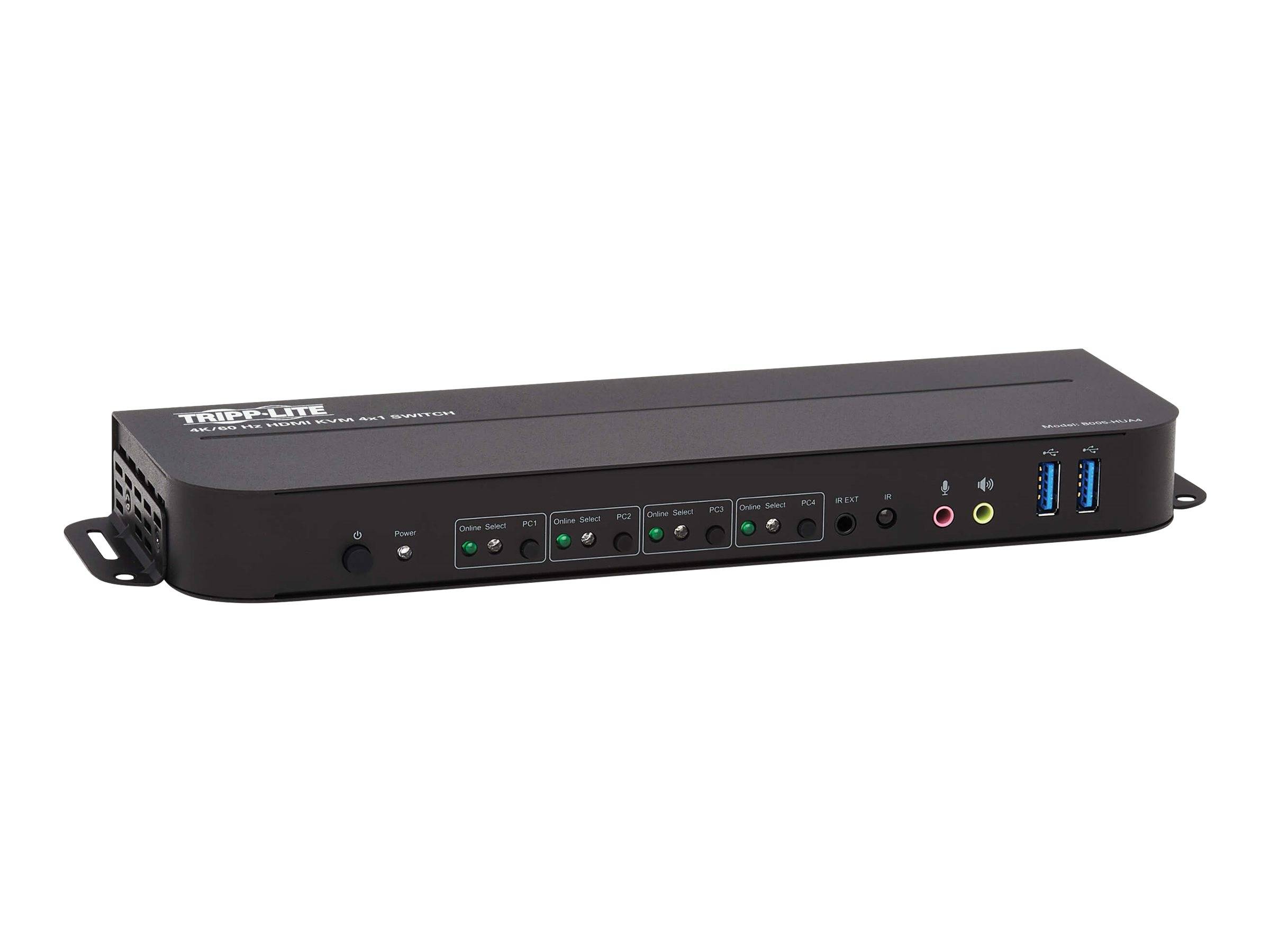Eaton Tripp Lite series HDMI USB KVM Switch 4-Port 4K 60Hz HDR HDCP 2.2 IR USB Sharing