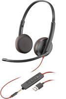 HP Poly Blackwire 3225 - 3300 Series - Headset - On-Earkabelgebunden - USB - 3,5