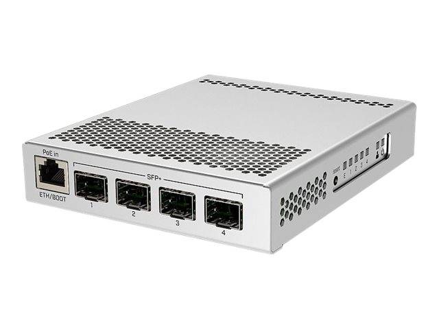 Mikrotik CRS305-1G-4S+IN - Switch - 4 x SFP+ + 1 x 10/100/1000 (PoE) - Desktop -
