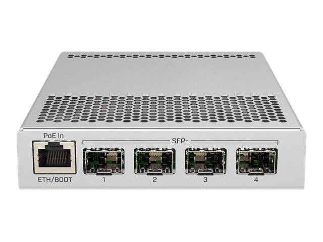 Mikrotik CRS305-1G-4S+IN - Switch - 4 x SFP+ + 1 x 10/100/1000 (PoE) - Desktop -