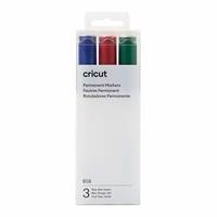 Cricut - Marker - permanent - für Vinyl - Rot, Blau, Grün - ölbasierte Tinte - 2.5 mm - dick (Packung mit 3)