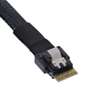 SUPERMICRO - Kabel CBL-SAST-1277S3-100 SlimSAS x4 STR auf 77cm - Kabel