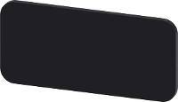 Siemens Bezeichnungsschild 3SU1900-0AC16-0AA0 12.5x27 schwarz - Schwarz
