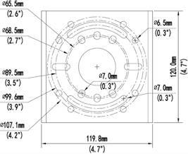 ALLNET Polemount/Masthalter for ALL-CAM24xx Netzwerk Netzwerkkameras