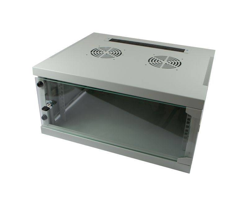 ALLNET 19""Wandgehäuse 4HE 1-teilig T594/B541mm Lichtgrau SMQ-Serie - Zubehör Se