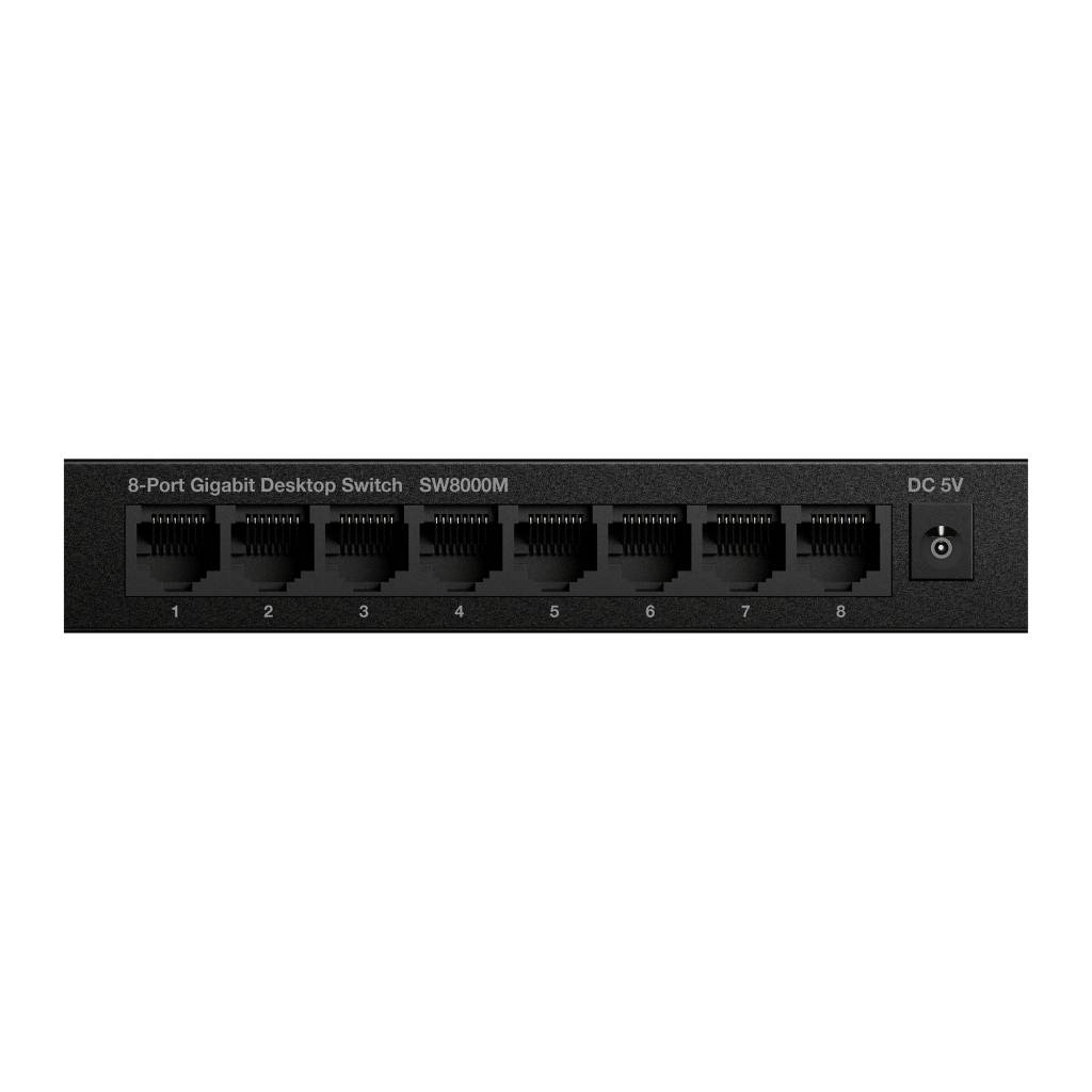 Strong SW8000M Netzwerk-Switch Gigabit Ethernet (10/100/1000) Schwarz
