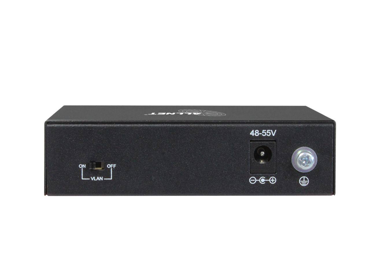 ALLNET Switch 5 Port 10/100/1000TX 4x PoE unmanaged Layer2 Lüfterlos - Switch -