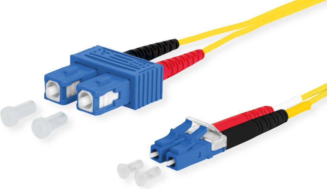 Metz Connect OpDAT Patchkabel, SC-D/LC-D OS2, 15m