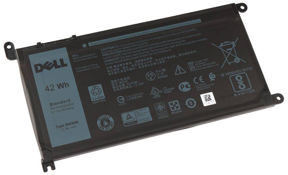 DELL - Battery 42WHR 3 Cell 0WDX0R - Batterie - 3.500 mAh