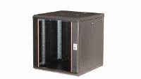 EQUIP - Serverschrank 19"" 12U 600x600mm Glastür schwarz - Rack