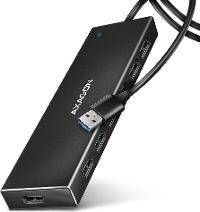 AXAGON HUE-F7A - Hub - flat - 7 x USB 3.2 Gen1 - Desktop