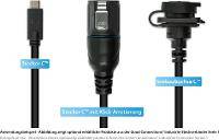 Industrie-Steckverbinder S1-USB 3.2 Gen. 2 Kabel,Stecker C™ mit Klick-Arretierung an Stecker C™, 0,5m,Good Connections®
